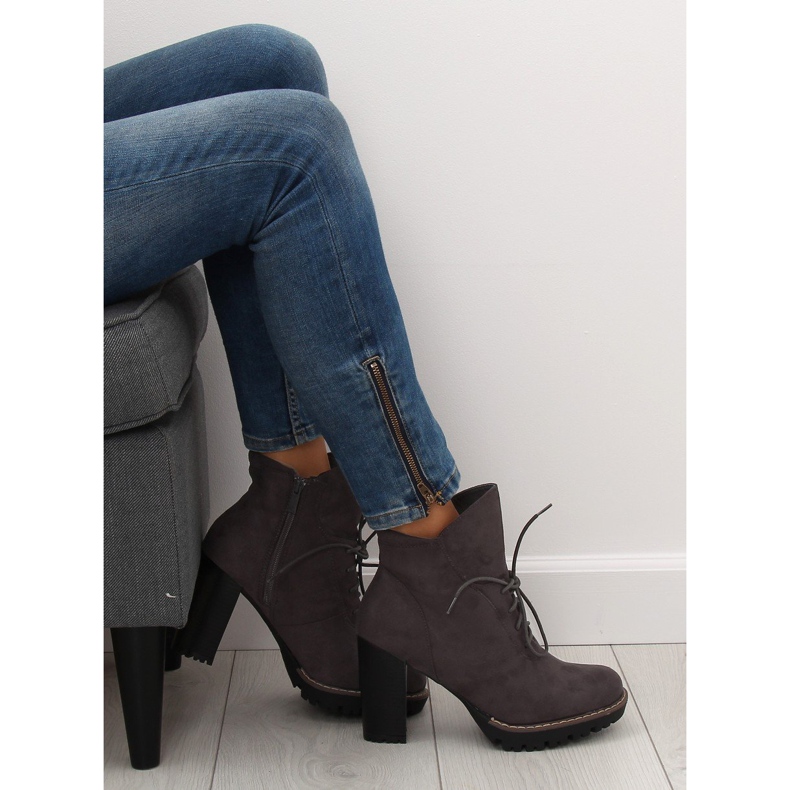 Grau FA175 Graue High Heels 1