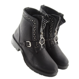 Schwarze Stiefel für Damen BH135-KB Schwarz 2