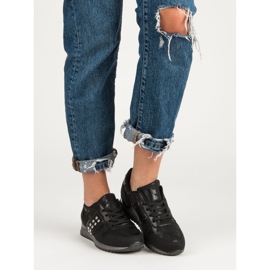 Modische Sportschuhe schwarz grau 2