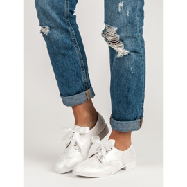 Juliet Gebundene Brogues weiß grau 1