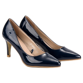 VINCEZA marineblaue Pumps 1