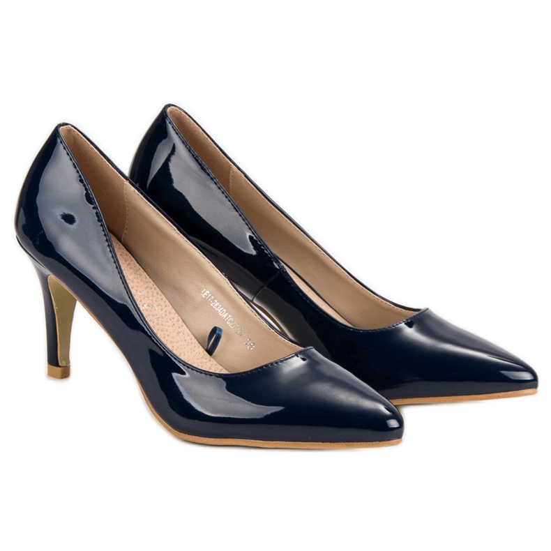 VINCEZA marineblaue Pumps 1
