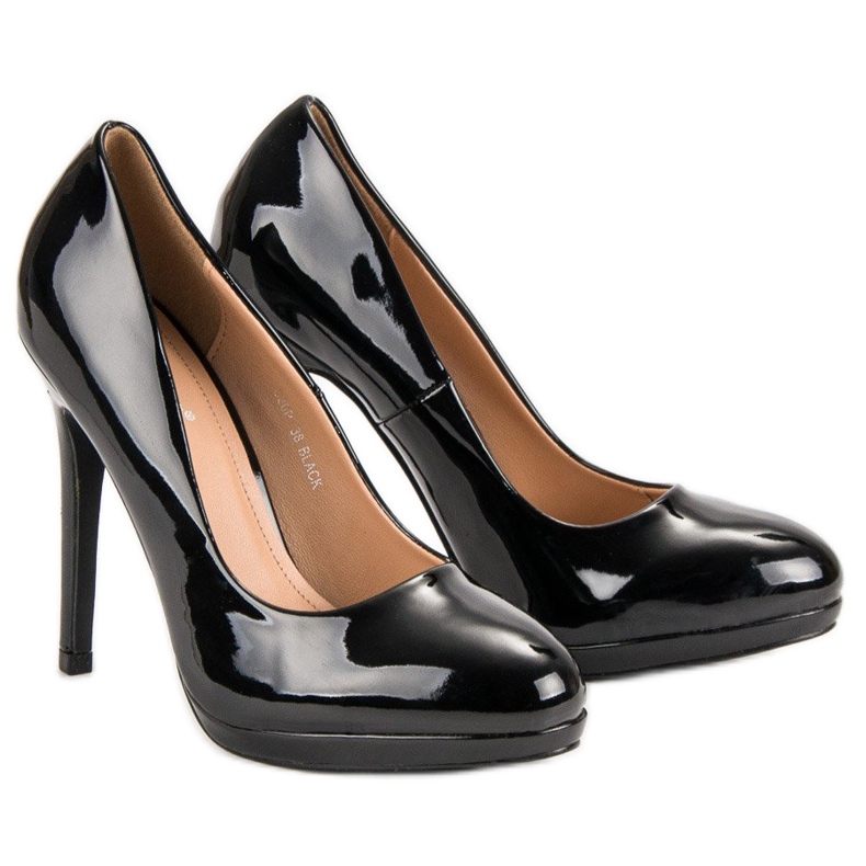 Seastar Sexy lackierte High Heels schwarz 1