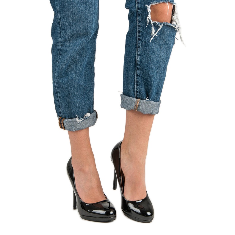 Seastar Sexy lackierte High Heels schwarz 2