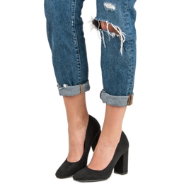 Seastar Wildleder-Pumps auf einer Säule schwarz 2