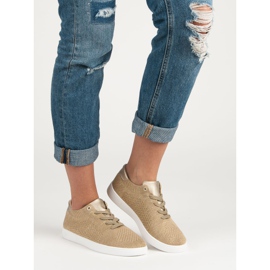 Bequeme Sportschuhe gelb 1