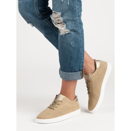 Bequeme Sportschuhe gelb 2