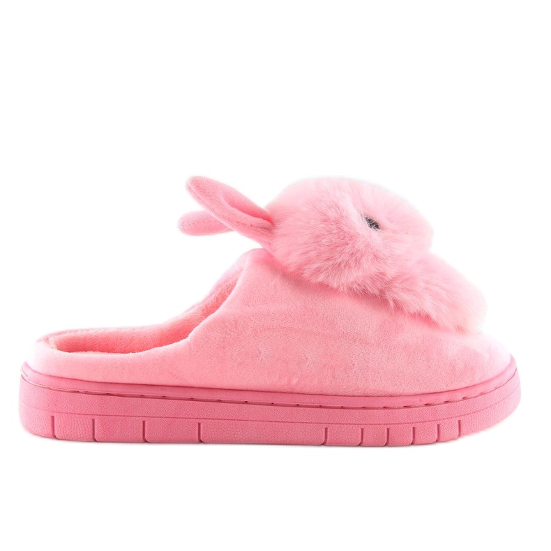 Rosa Hausschuhe für Damen Hasen MA01 Pink 1