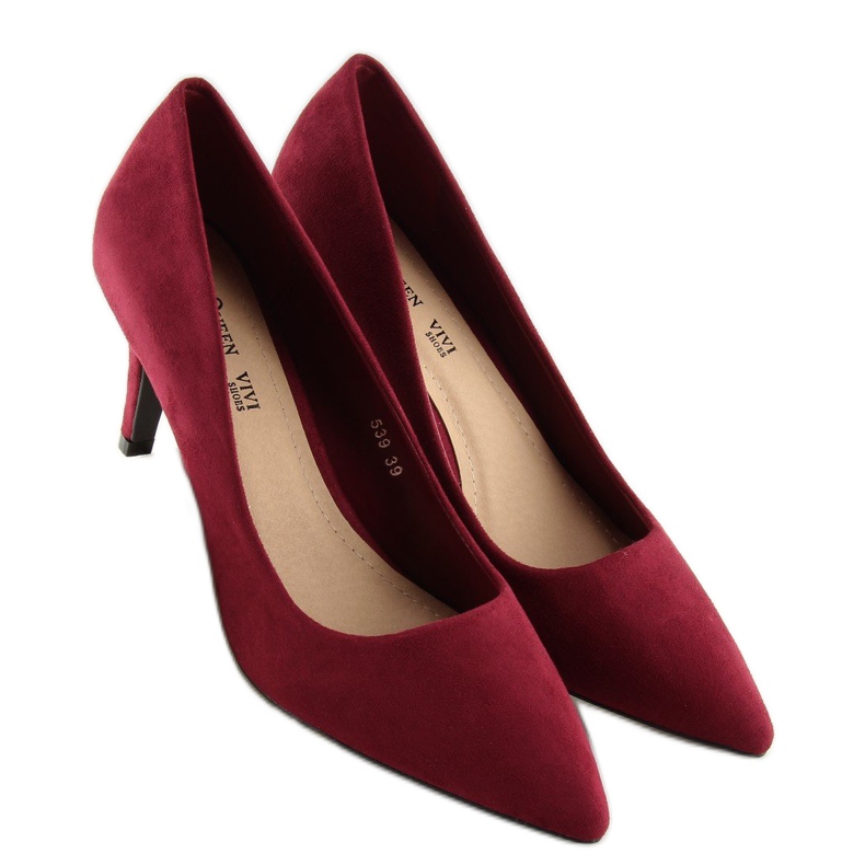 Pumps mit Stilettoabsatz 539 Wine rot 1