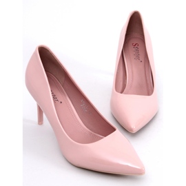 BM Pumps auf einem rosa LE011P-ST Pink 1