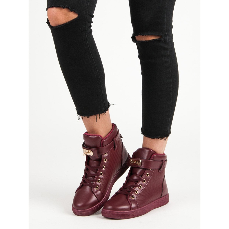 Burgunder Sneaker rot 2