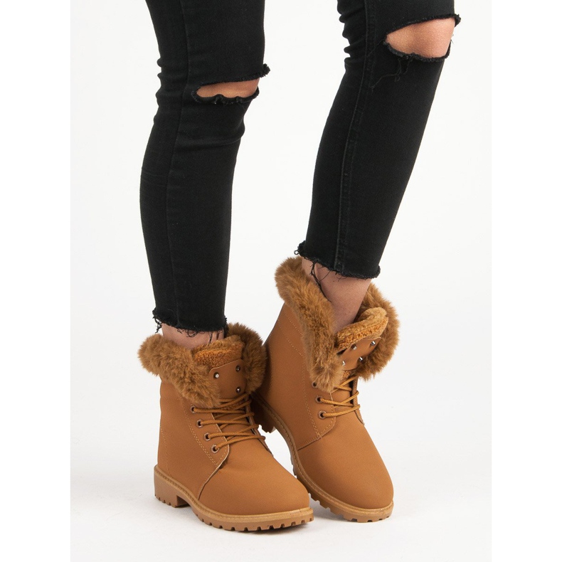 Kamelfänger mit Fell braun 1