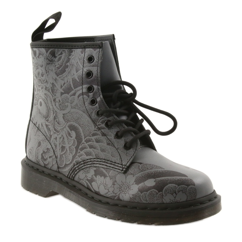 Dr. Martens 1460 OT SCHWARZ grau 1