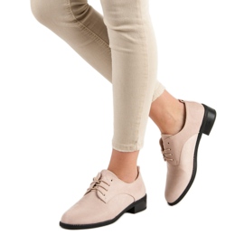 Marquiz Beige Brogues zum Schnüren 2