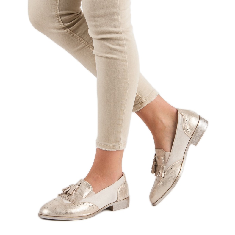 Tina&Co Loafer mit Fransen gelb 2