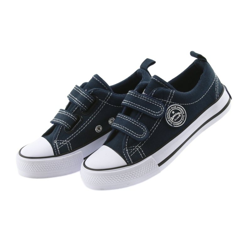 American Club Amerikanische Turnschuhe Kinderschuhe Turnschuhe weiß marineblau 3