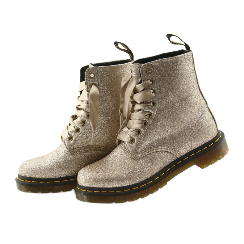 Dr. Martens 1460 PASCAL GLITTER BLASS GOLD golden 3