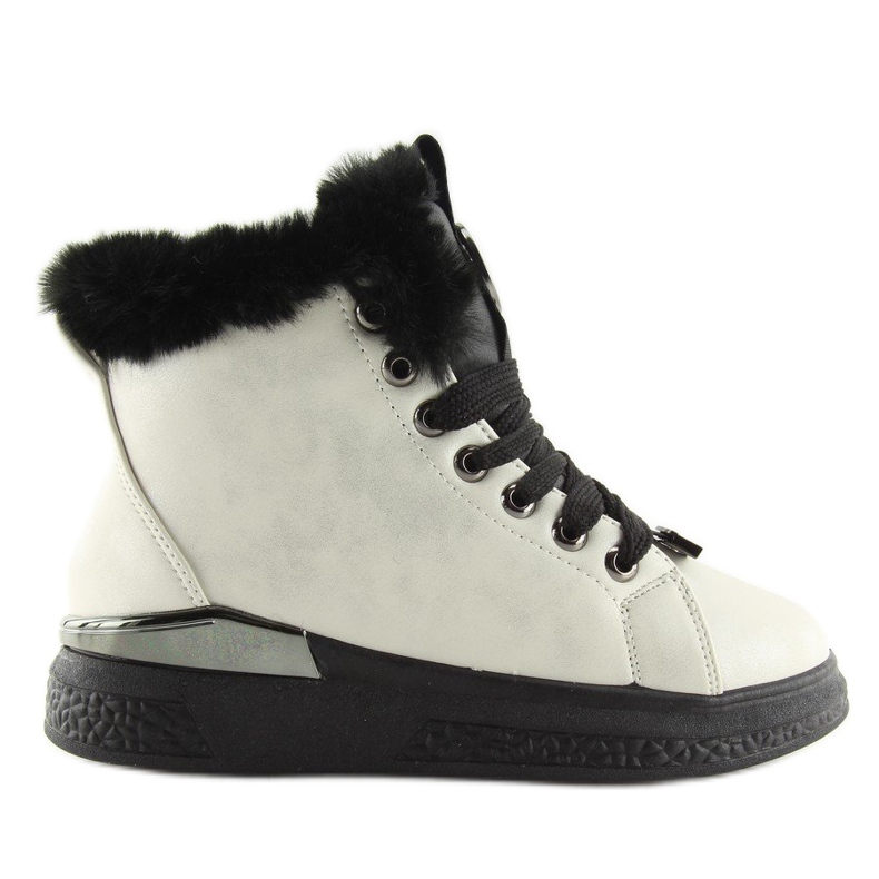 Schwarze isolierte Sneaker F506 weiß 1