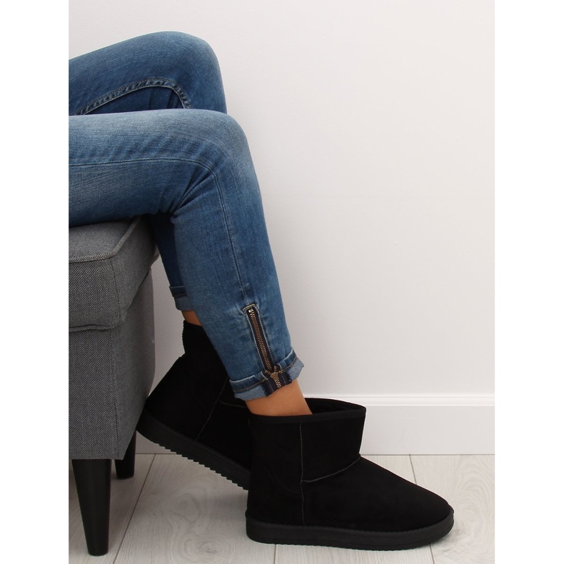 Emusy Schneestiefel schwarz 7602-PA Schwarz 1