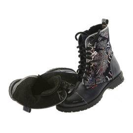 Mädchenstiefel Zarro 69/03 marineblau mehrfarbig grau lila schwarz 4