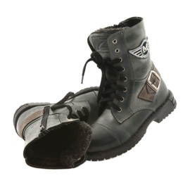 Graue Zarro 933 graue Stiefel für Kinder mehrfarbig 4