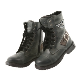 Graue Zarro 933 graue Stiefel für Kinder mehrfarbig 3