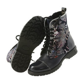 Mädchenstiefel Zarro 69/03 marineblau mehrfarbig grau lila schwarz 5