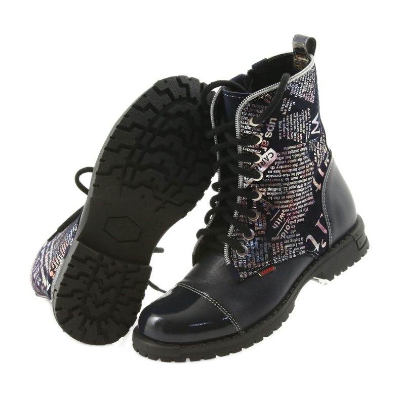 Mädchenstiefel Zarro 69/03 marineblau mehrfarbig grau lila schwarz 5