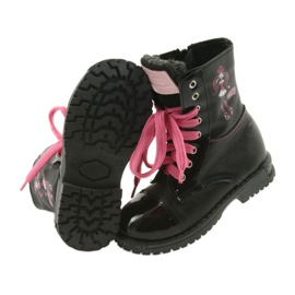Ren But Stiefel, Kinderschuhe Zarro 38/01 schwarz rosa 4