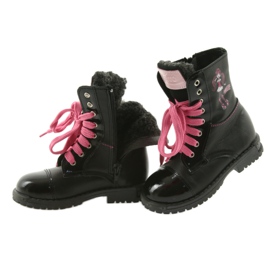 Ren But Stiefel, Kinderschuhe Zarro 38/01 schwarz rosa 3