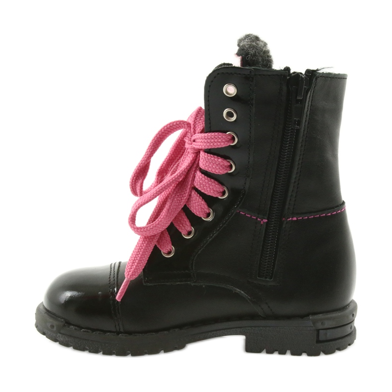Ren But Stiefel, Kinderschuhe Zarro 38/01 schwarz rosa 2