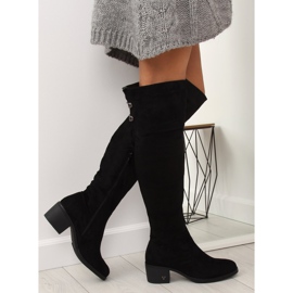 Schwarze Stiefel mit hohen Absätzen BH131-HB Schwarz 2