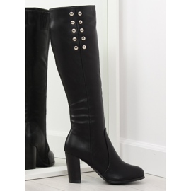 Schwarze High Heels 7330-PA Schwarz 2