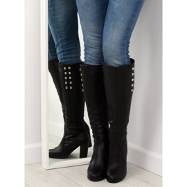 Schwarze High Heels 7330-PA Schwarz 1