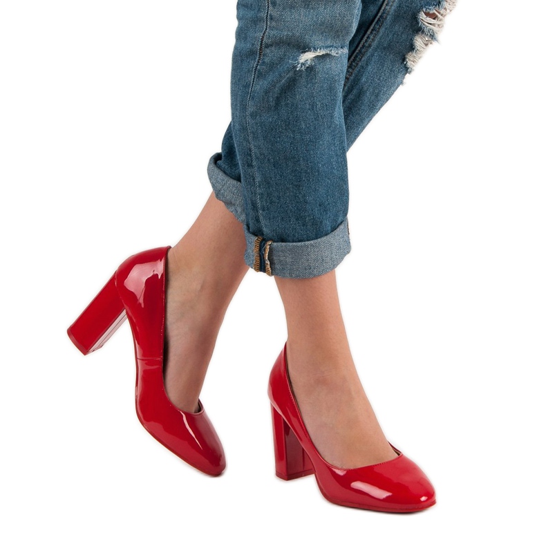 Seastar Rot lackierte Pumps 1