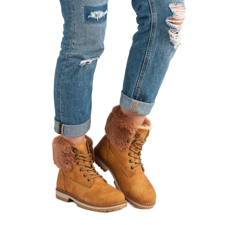 SDS Kamelfänger mit Fell braun 1