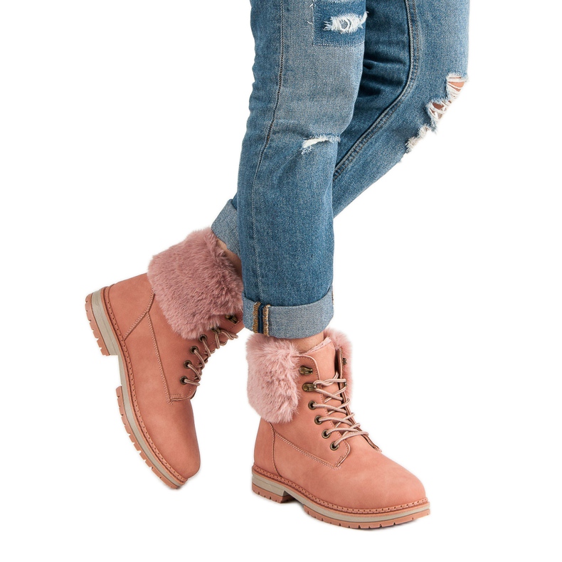 SDS Rosa Trapper mit Fell 2