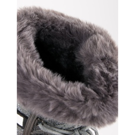 Hohe Schneeschuhe grau 1