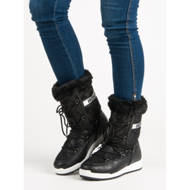 Hohe Schneeschuhe schwarz 1