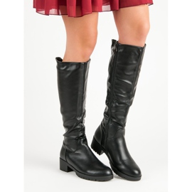 Super Me Bequeme knielange Stiefel schwarz 1