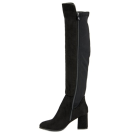 Super Me Schwarze Wildlederstiefel 2