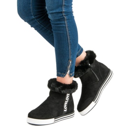 Ideal Shoes Isolierte hohe Sneaker schwarz 2