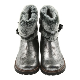 American Club American Boots Winterstiefel mit Fell 17042 schwarz grau 4