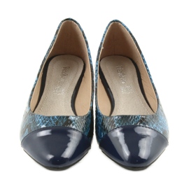 Via-Nova Ballerinas Damenschuhe Via Nova 07-041 marineblau schwarz navy blau 4