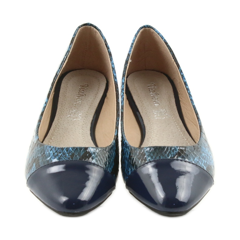 Via-Nova Ballerinas Damenschuhe Via Nova 07-041 marineblau schwarz 4
