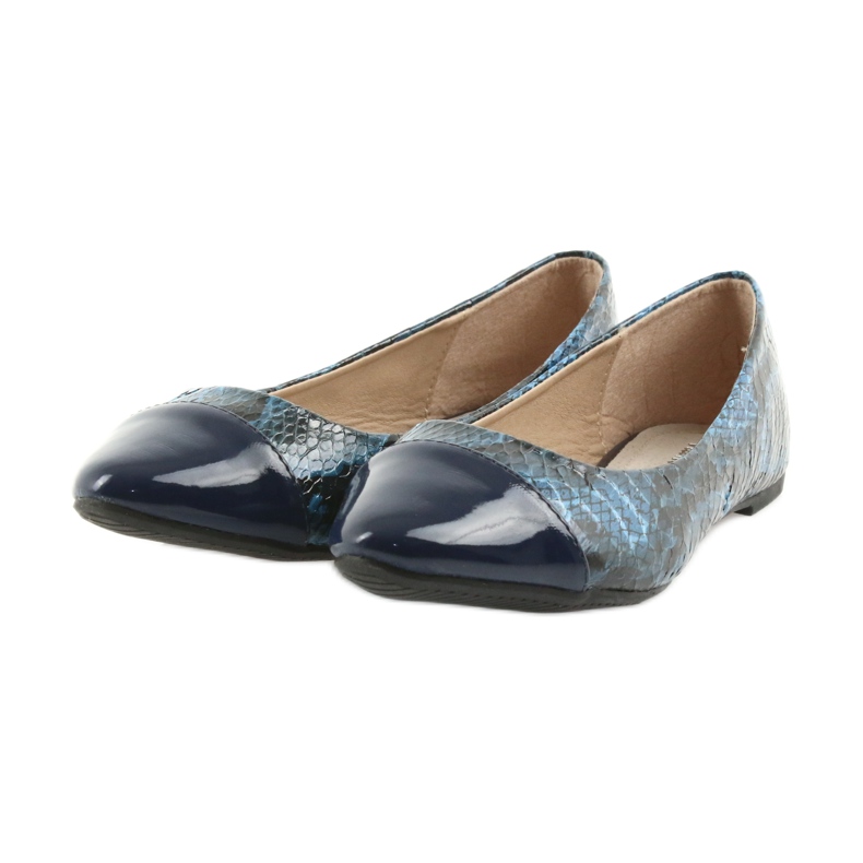Via-Nova Ballerinas Damenschuhe Via Nova 07-041 marineblau schwarz navy blau 3