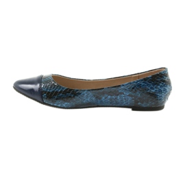 Via-Nova Ballerinas Damenschuhe Via Nova 07-041 marineblau schwarz navy blau 2