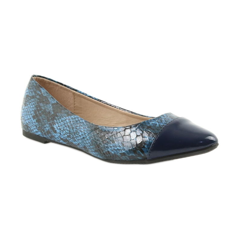 Via-Nova Ballerinas Damenschuhe Via Nova 07-041 marineblau schwarz 1