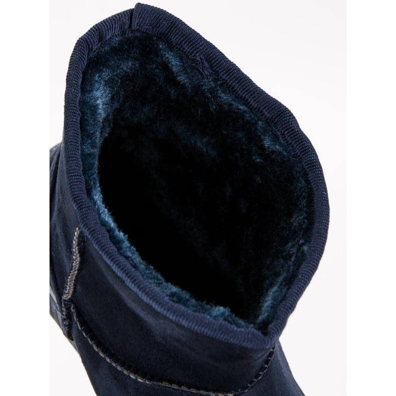 Schneeschuhe auf der Plattform blau navy blau 2