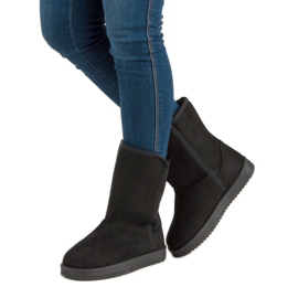 R'S Klassische schwarze Schneestiefel 2